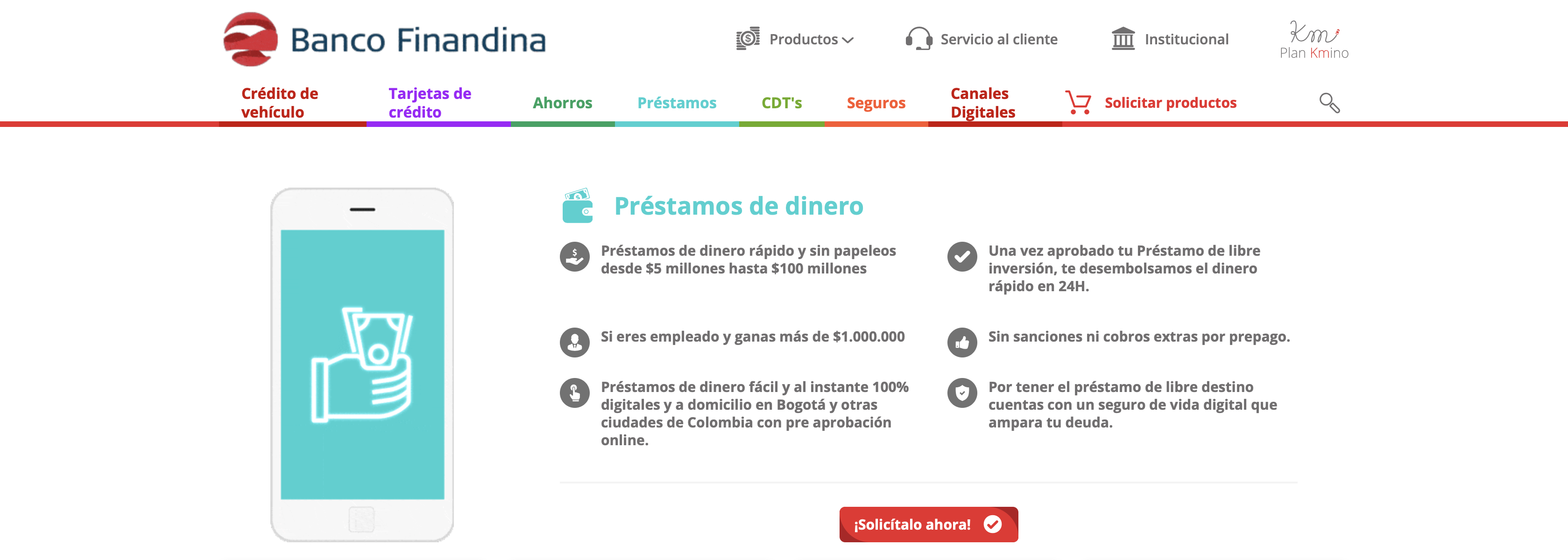 Banco Finandina: ¿Qué es y cuánto prestan?