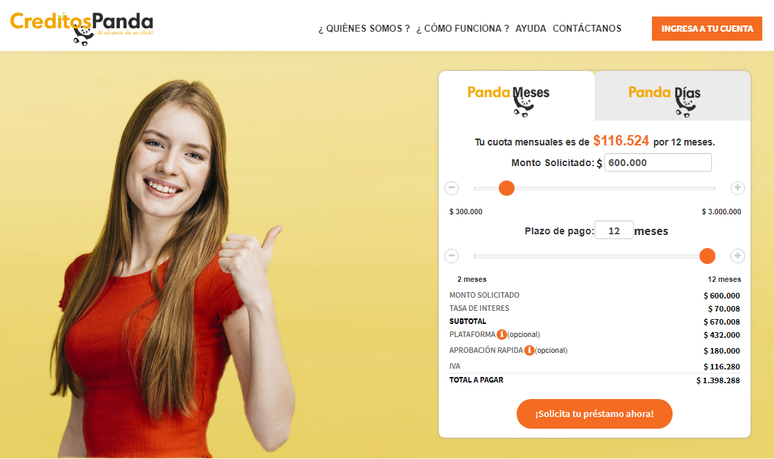 Créditos Panda: Tipos de créditos, ventajas y requisitos 