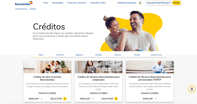 Créditos de Bancolombia: Tipos, Requisitos y Opiniones