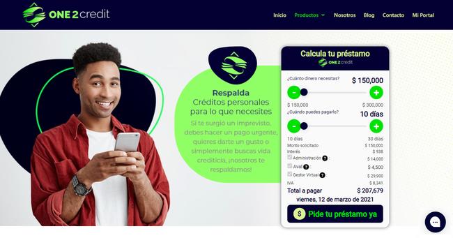 Qué es One2credit: Tipos de préstamos, ventajas, intereses y requisitos